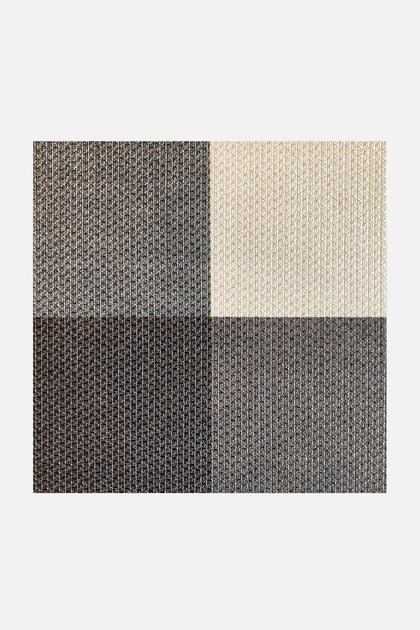 Outdoor Quadrat Anthrazit: Quadratisches Muster in dunklen Farben