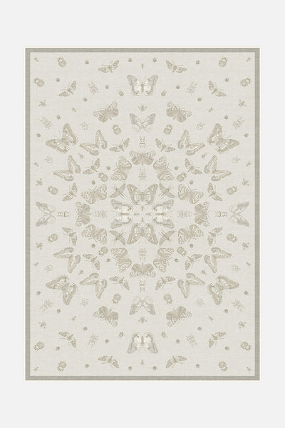 Schmetterling Beige Teppich - Teppana
