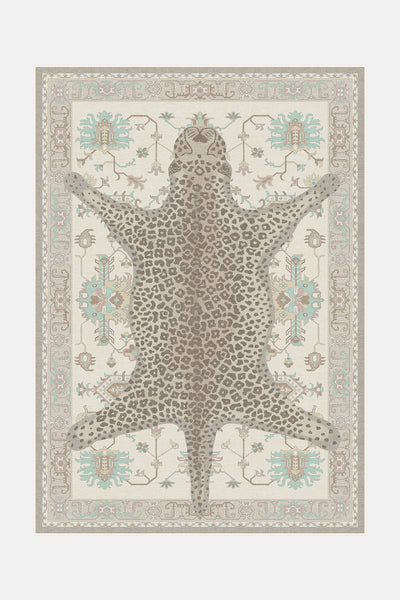 Leopard Beige Teppich - Teppana