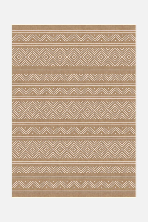 Outdoor Aztek Haselnuss Teppich - Teppana