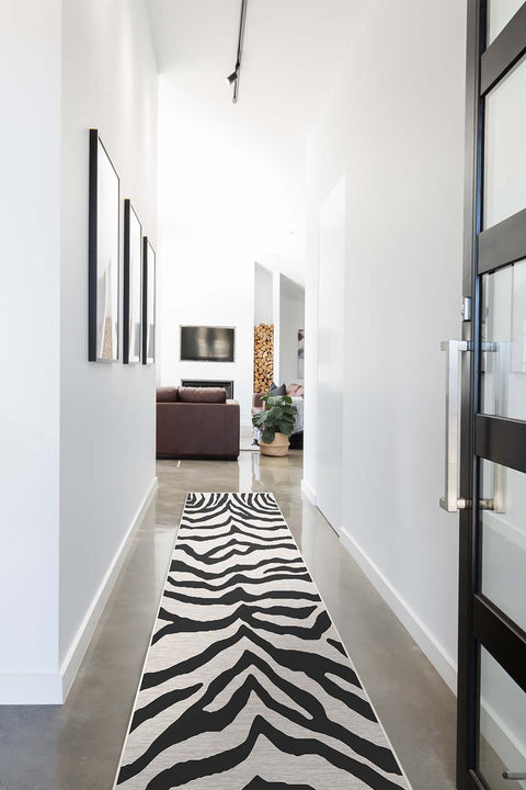Zebra Natur Teppich - Teppana