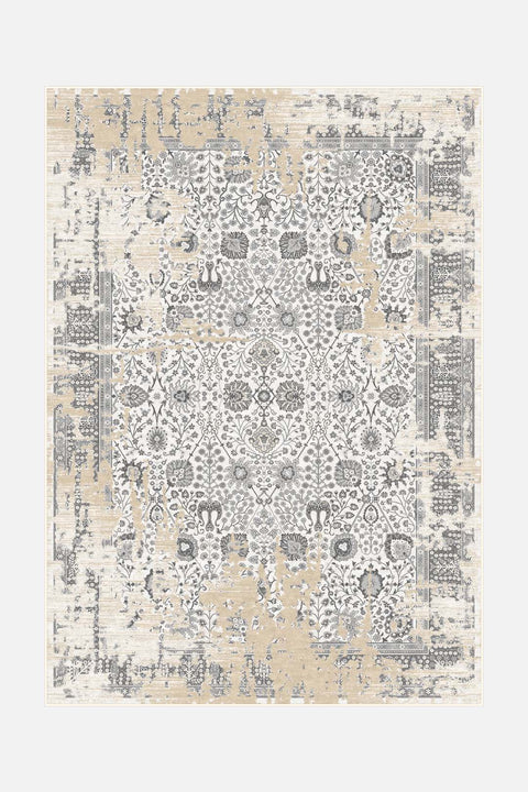 Caro Beige Teppich - Teppana
