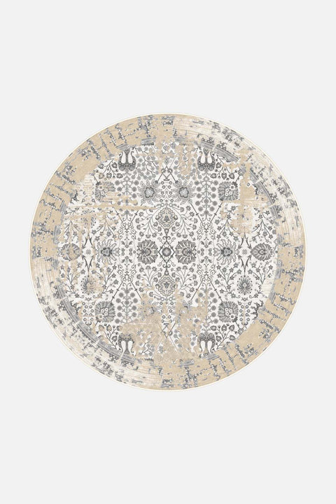Caro Beige Teppich - Teppana