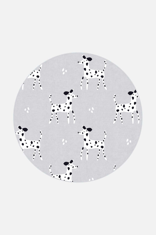Dalmatiner Grau Teppich - Teppana