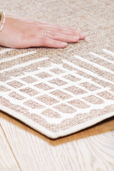 Jute-Haptik Emi Cappuccino Teppich